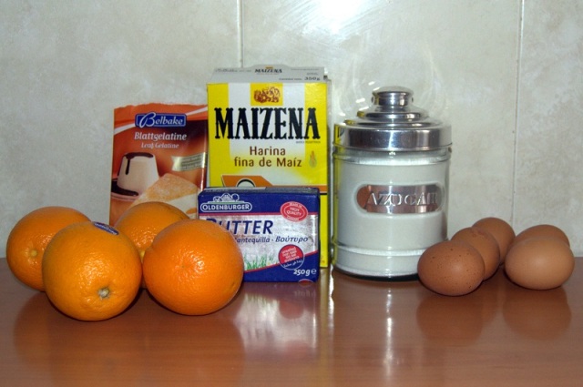 Ingredientes crema naranja